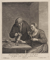 KG 03228
<br/>
Oude man en vrouw, drinkend
<br/>
<em>Suyderhoef, Jonas (ca. 1613-1686)</em>